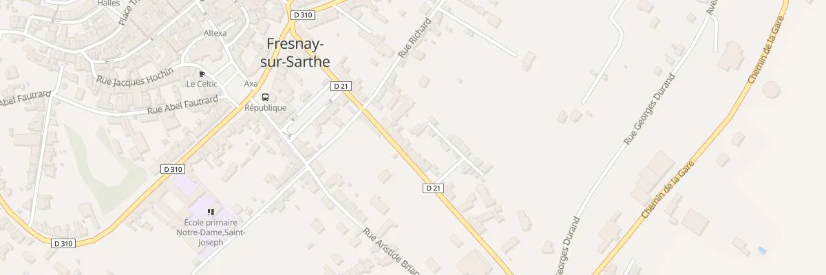 Plan du 19 Rue Paul Doumer à Fresnay-sur-Sarthe