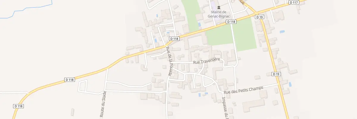 Plan du 1 Rue Traversiere Genac à Genac-Bignac