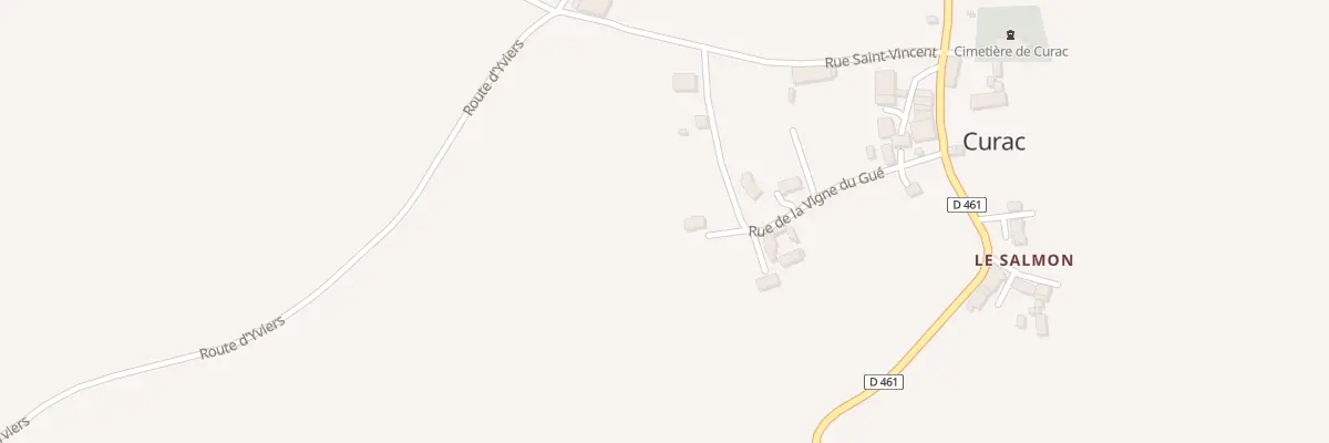 Plan du 9 Rue de la Vigne du Gué à Curac