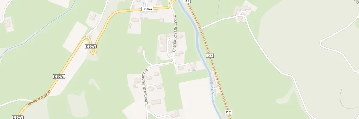 Plan du 3 Che du Miramont à Barry