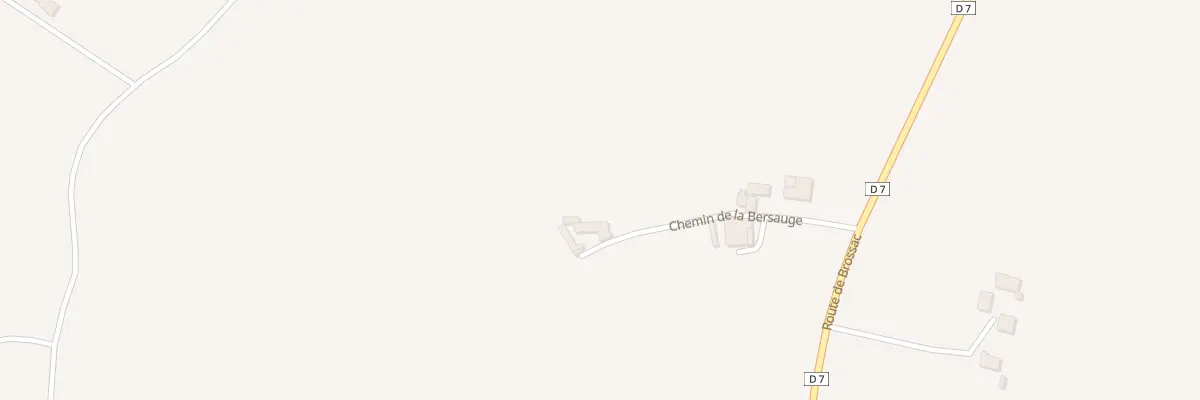 Plan du 6 Che de la Bersauge à Coteaux-du-Blanzacais