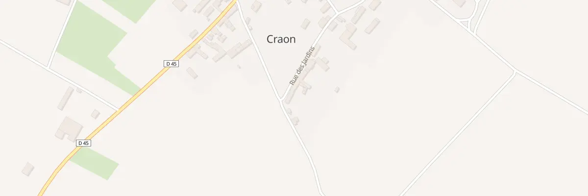 Plan du 2 Rue des Jardins à Craon