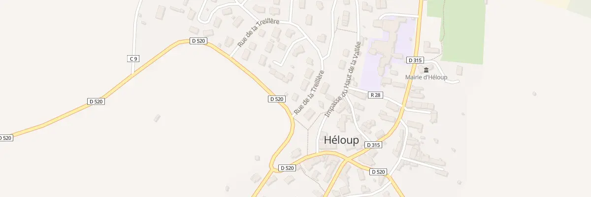 Plan du 1 Hameau de la Treillère à Héloup