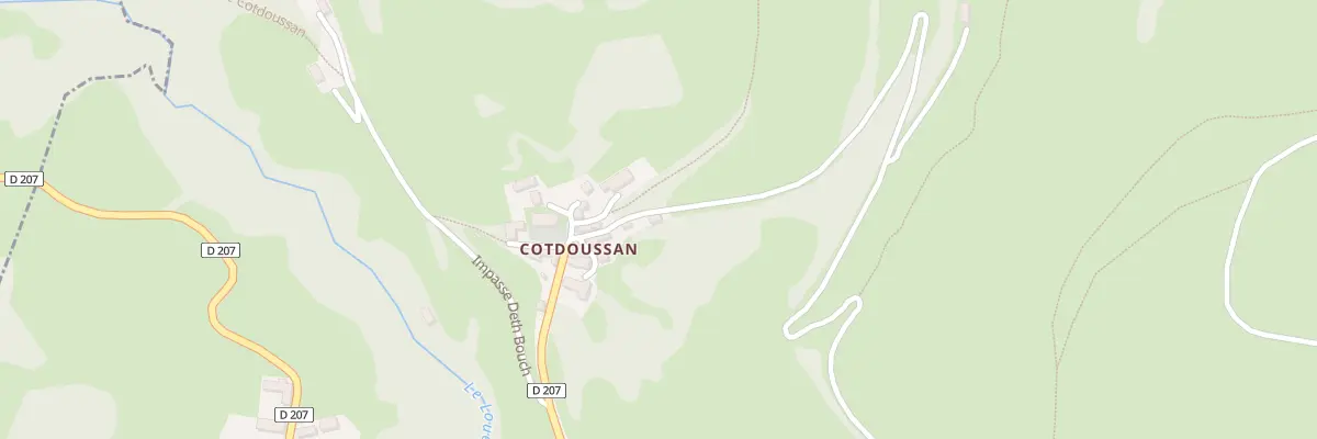 Plan du 4 Che du Pla Det Lac à Ourdis-Cotdoussan