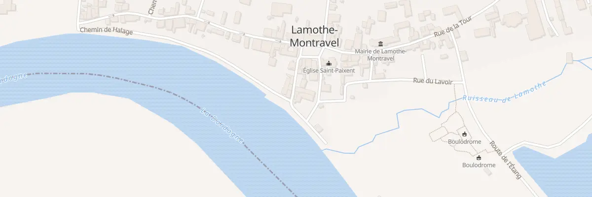 Plan du 12 Rue des Quais à Lamothe-Montravel