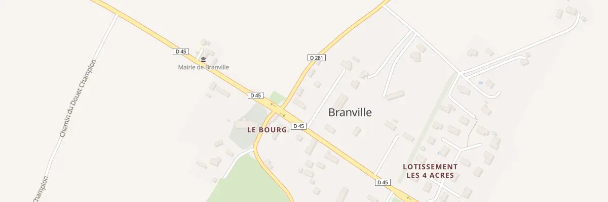 Plan du 5018 Le Bourg à Branville
