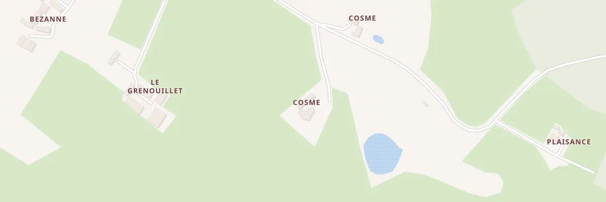Plan du 2 Cosme à Neuvillalais