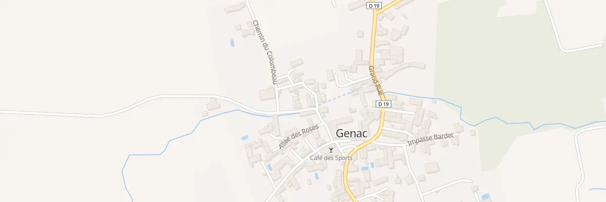 Plan du 8 Rte du Chêne à Genac-Bignac