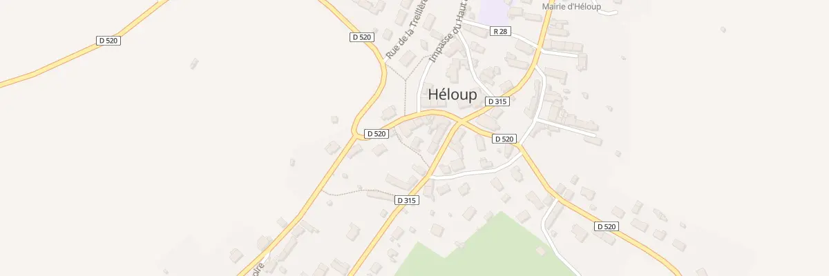 Plan du 9 Rte de Mieuxcé à Héloup