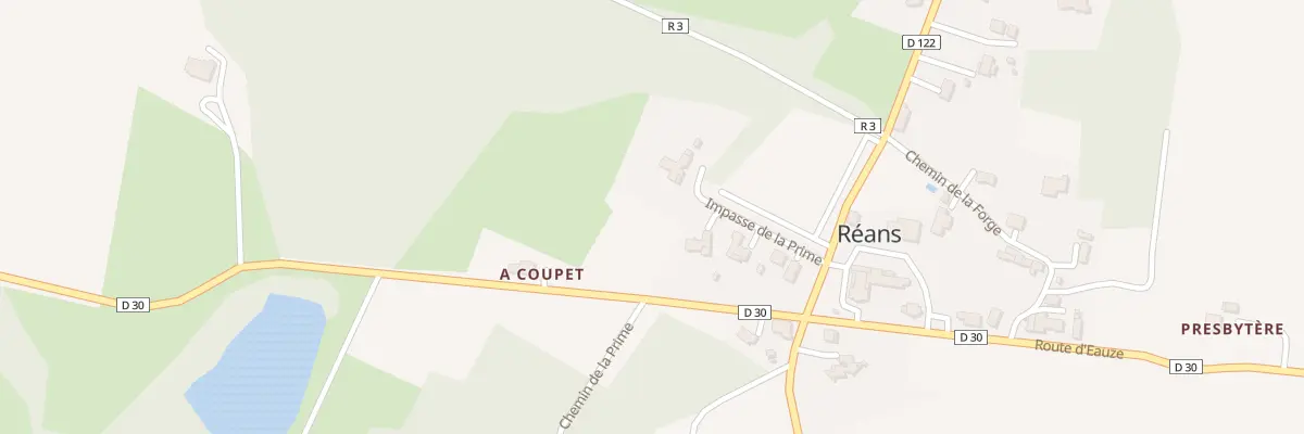 Plan du 135 Imp de la Prime à Réans