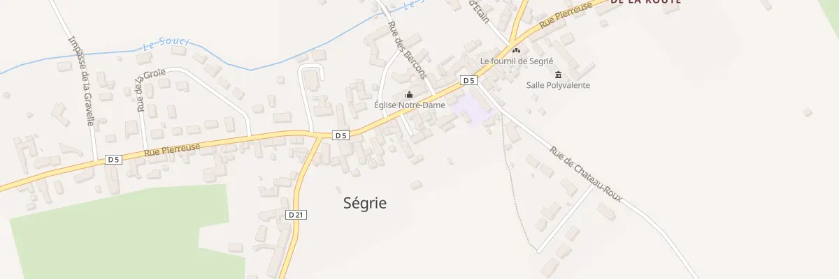 Plan du 3 Grande Cour à Ségrie