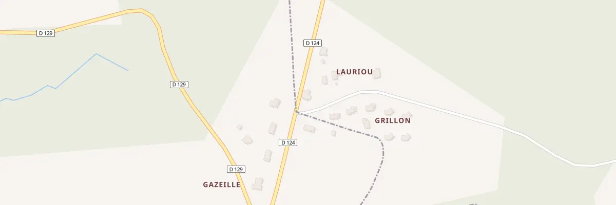 Plan du 1 Lauriou à Fossès-et-Baleyssac