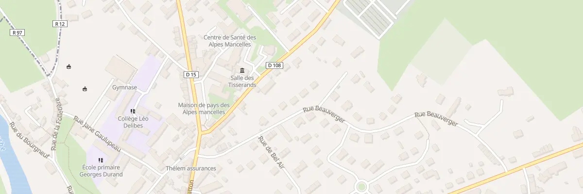 Plan du 15 Rue Beauverger à Fresnay-sur-Sarthe