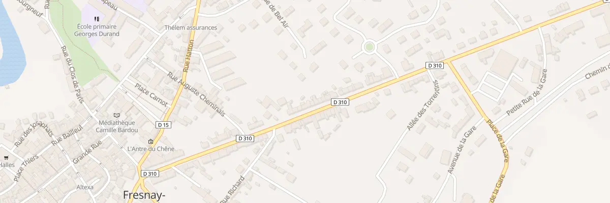 Plan du 33 Av Charles De Gaulle à Fresnay-sur-Sarthe