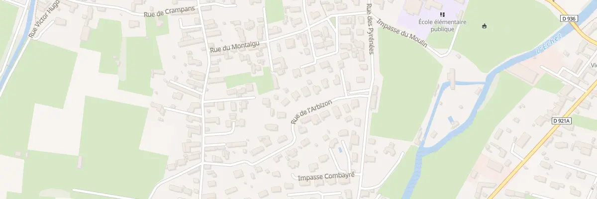 Plan du 10 Rue de l’Arbizon à Juillan