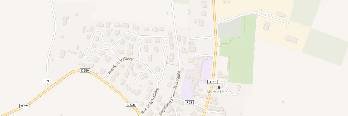 Plan du 6 Hameau de Bellevue à Héloup