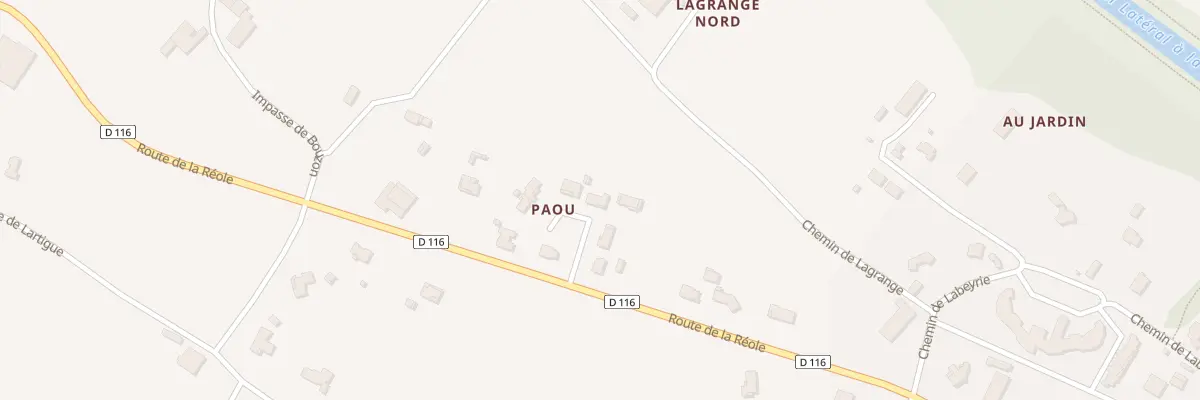 Plan du 502 Paou à Meilhan-sur-Garonne