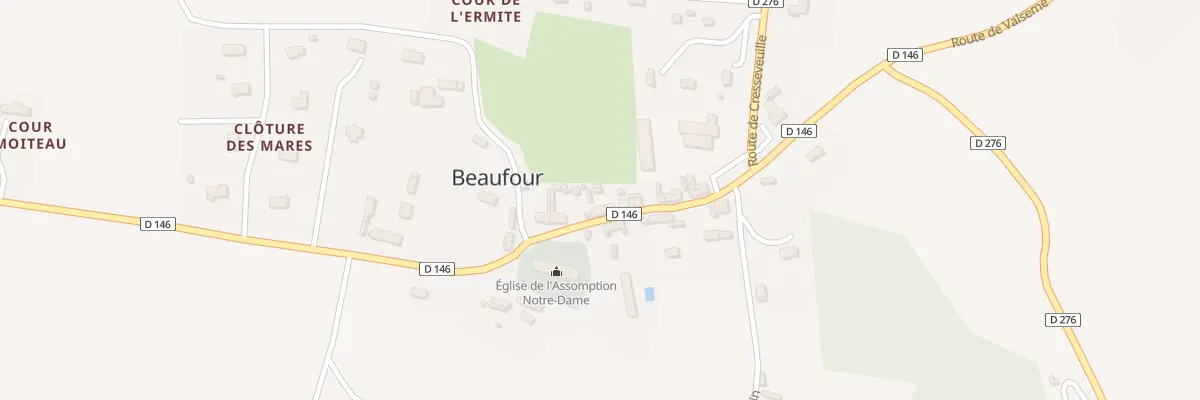 Plan du 256 Le Bourg à Beaufour-Druval
