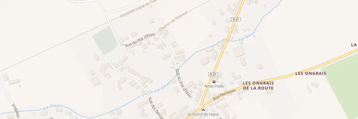 Plan du 7 Rue du Plat D Etain à Ségrie