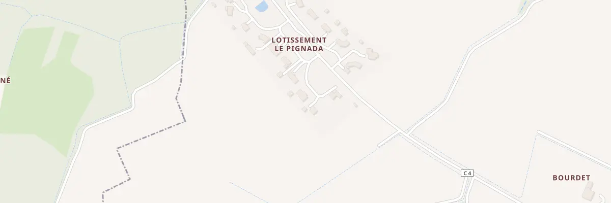 Plan du 300 Rte de Poujoulieu à Escalans