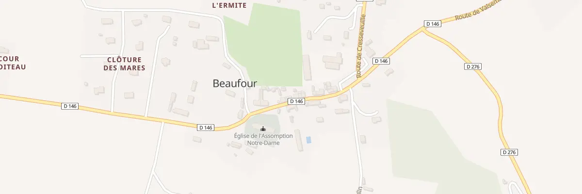 Plan du 250 Le Bourg à Beaufour-Druval