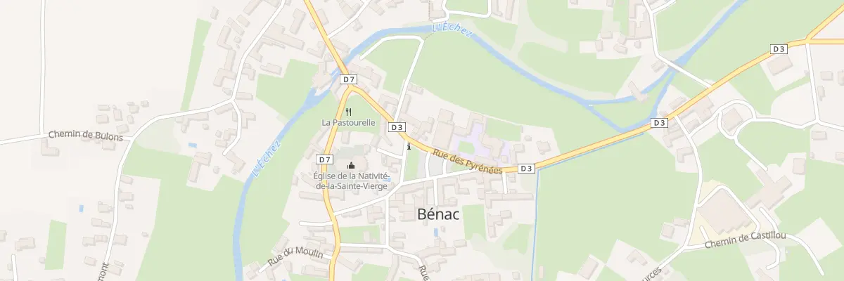 Plan du 11 Rue des Pyrénées à Bénac