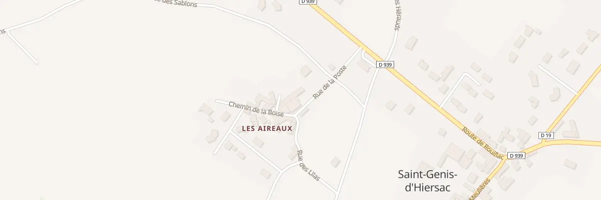 Plan du 2 Rue de la Poste à Saint-Genis-d’Hiersac