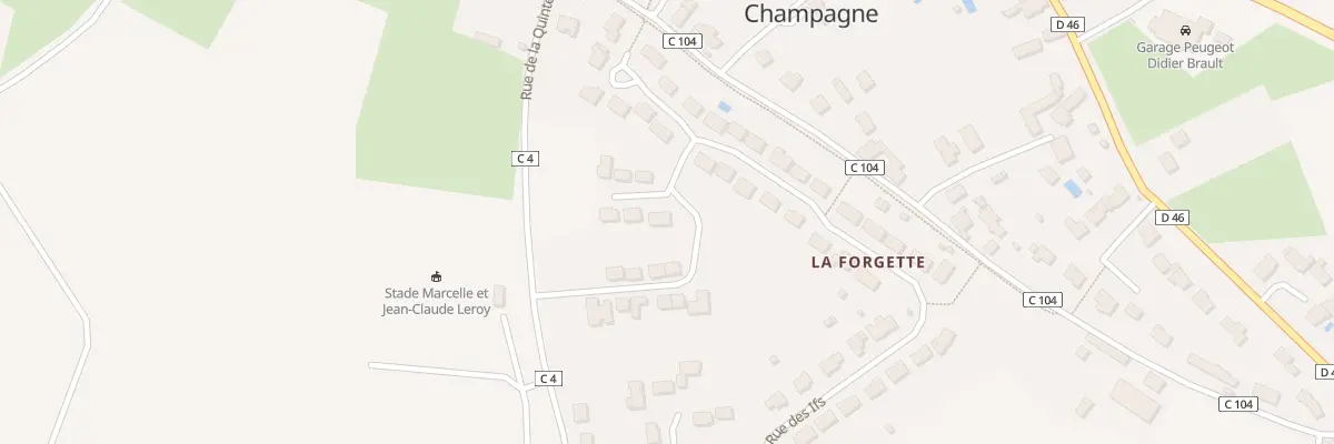 Plan du 1 Imp des Cyprès à Domfront-en-Champagne
