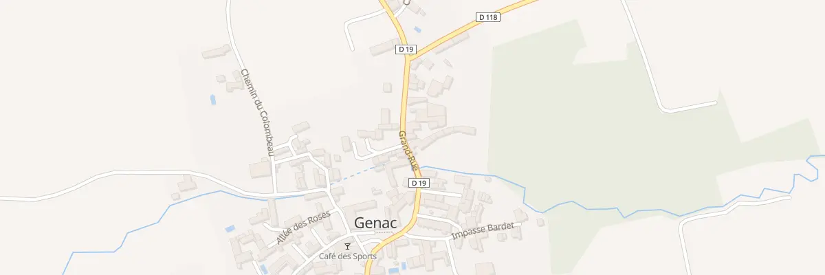 Plan du 36 Grand’Rue à Genac-Bignac