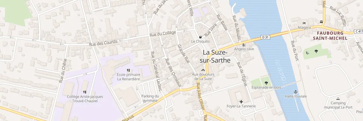 Plan du 20 Grande rue à La Suze-sur-Sarthe