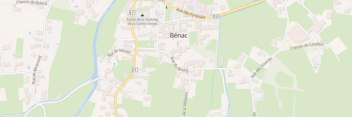 Plan du 5 Rue du Bourg à Bénac