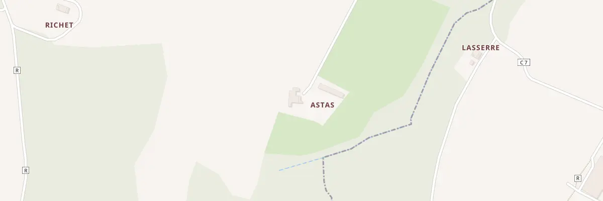 Plan du 101 Astas à Escalans