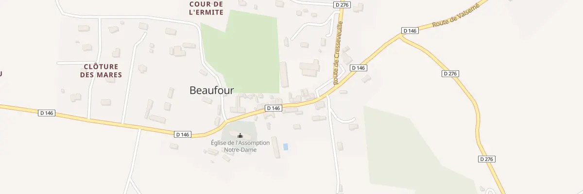 Plan du 208 Le Bourg à Beaufour-Druval