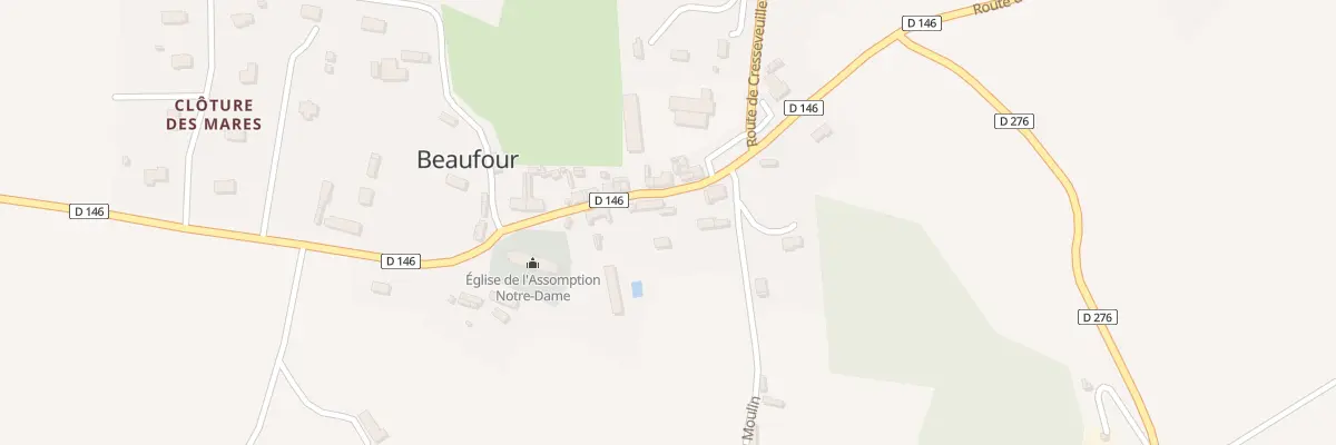 Plan du 185 Le Bourg à Beaufour-Druval