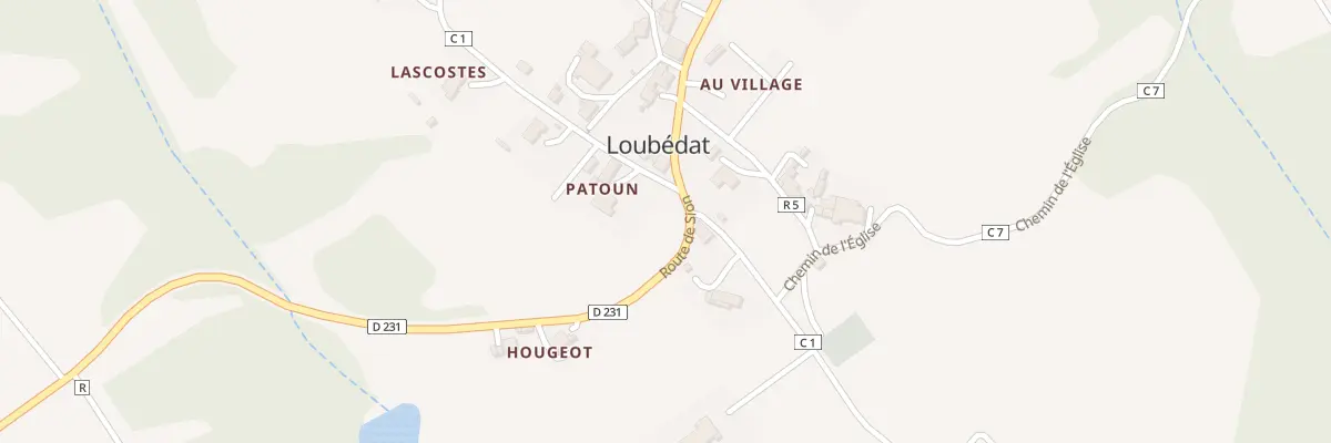 Plan du 5010 A Patoun à Loubédat