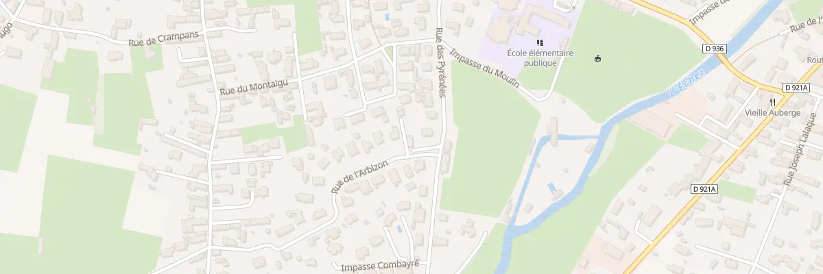 Plan du 16B Rue des Pyrénées à Juillan