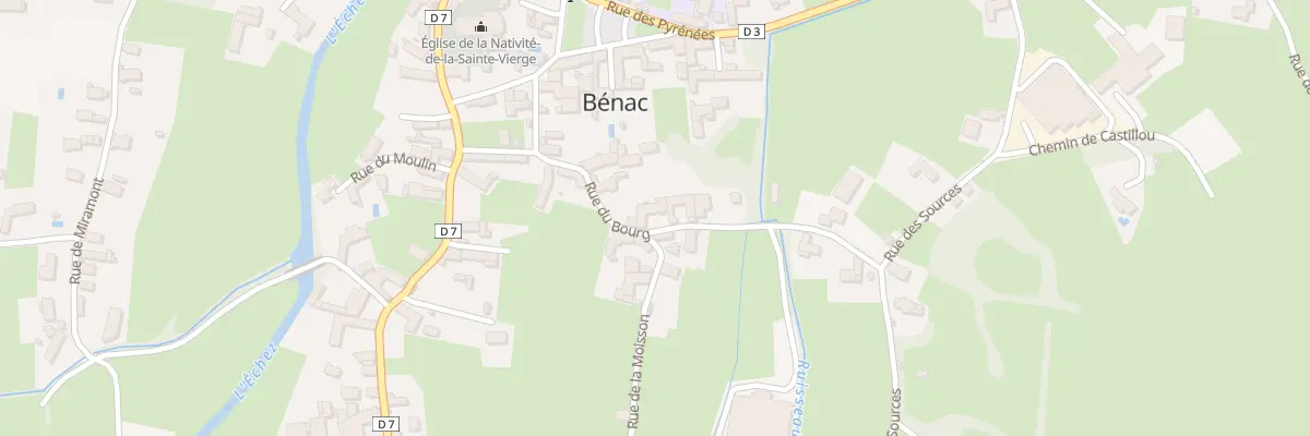 Plan du 7 Rue du Bourg à Bénac