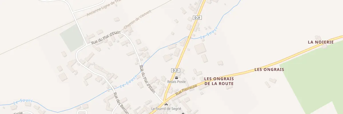 Plan du 10 Rue de la Gare à Ségrie
