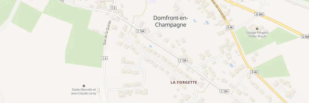 Plan du 46 Rue des Ifs à Domfront-en-Champagne