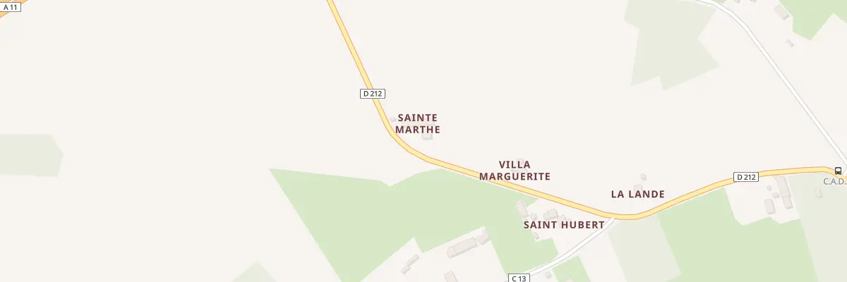 Plan du 5164 Sainte Marthe à Souligné-Flacé