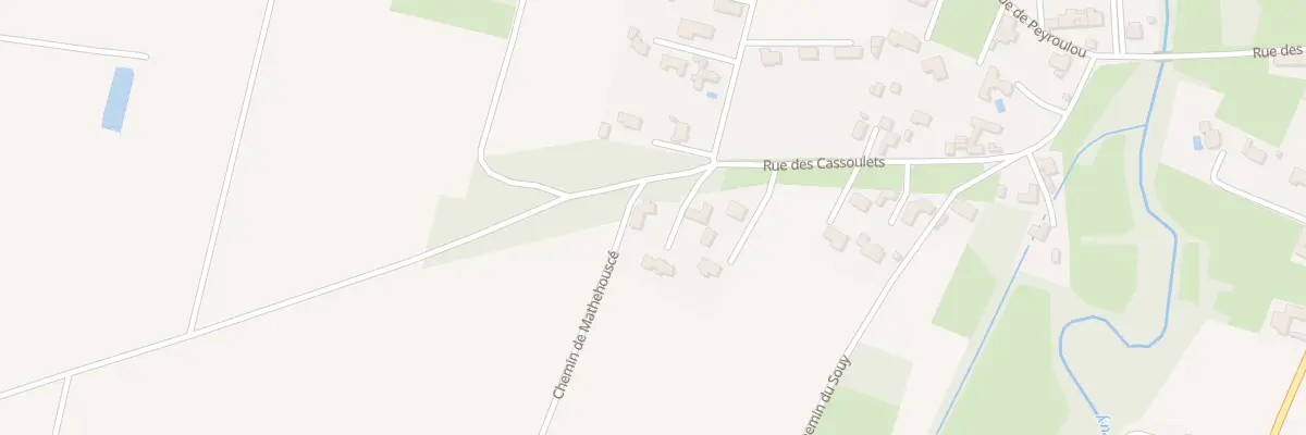 Plan du 3 Imp du Lac Bleu à Oursbelille