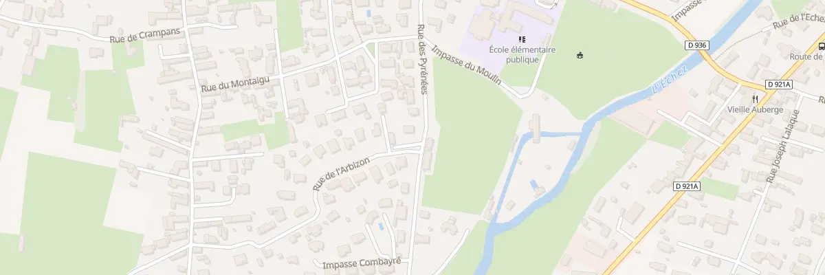 Plan du 16 Rue des Pyrénées à Juillan