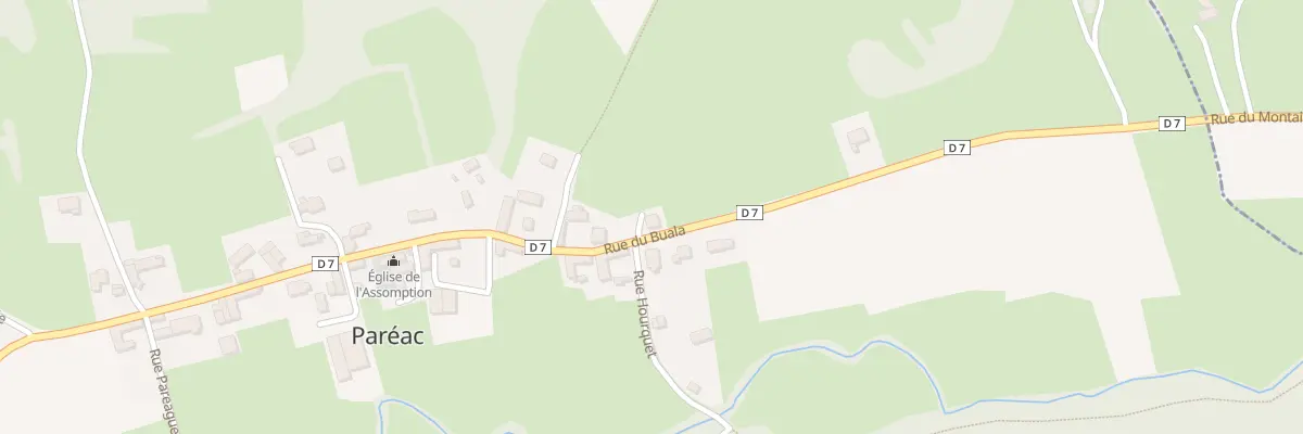Plan du 33 Rue du Buala à Paréac