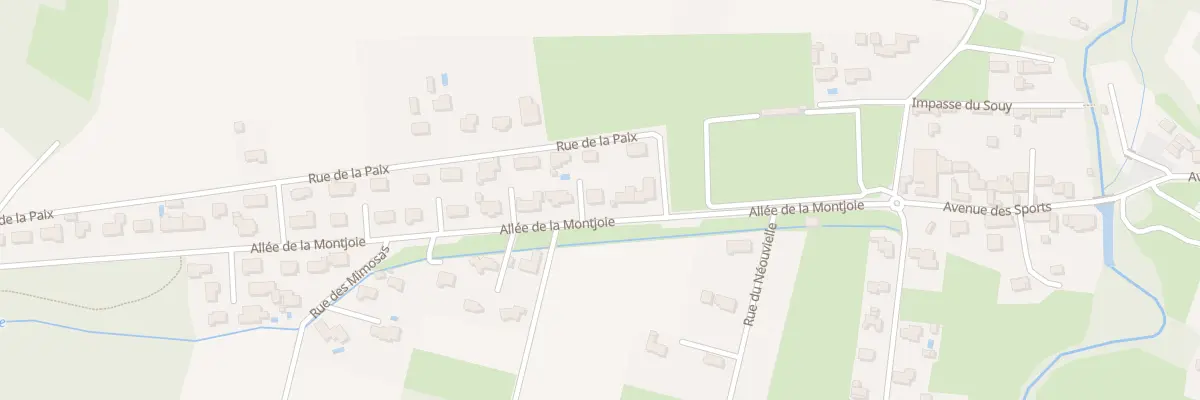 Plan du 6 All de la Montjoie à Oursbelille