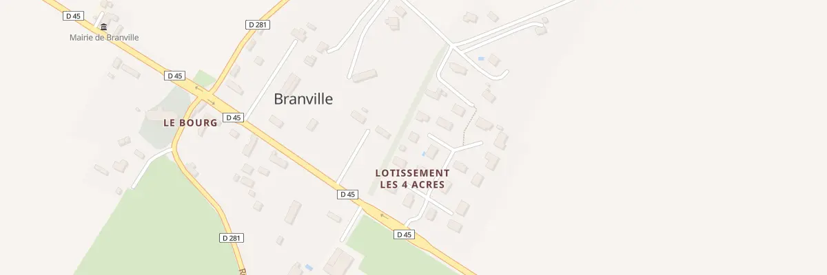Plan du 3 Les Quatre Acres à Branville