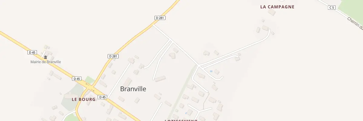 Plan du 5077 Le Bourg à Branville