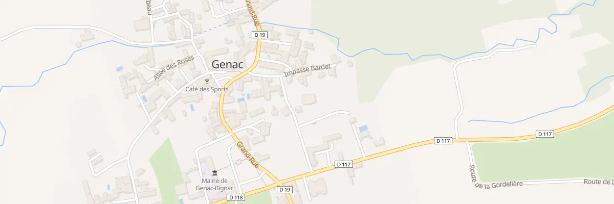 Plan du 3 Rue des Noisetiers à Genac-Bignac