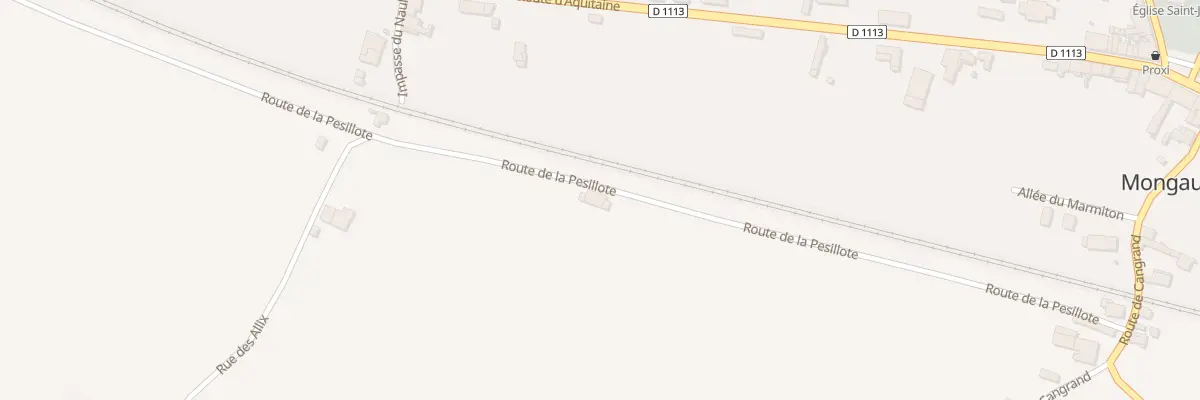 Plan du 453 Rte de la Pesillote à Mongauzy