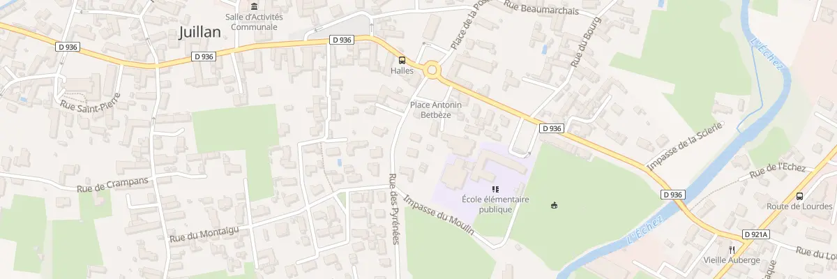 Plan du 1 Rue des Pyrénées à Juillan