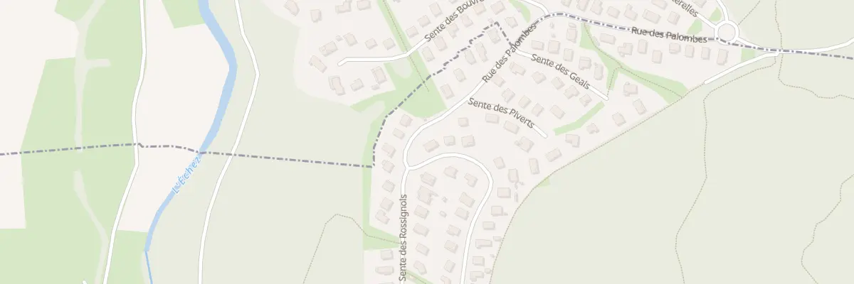 Plan du 29 Rue des Palombes à Louey
